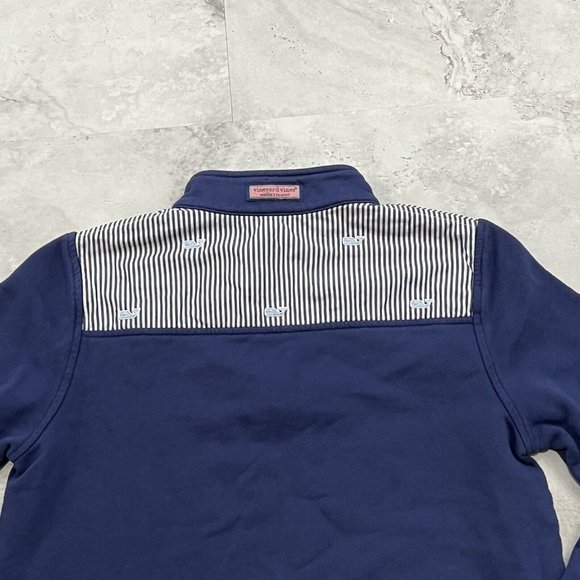 Girls Vineyard Vines Shep Shirt Sweater‎ Pullover Blue Solid Size XLarge 16 - Picture 3 of 5